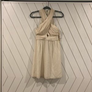 NWT Alice and Olivia White Silk Dress - 6